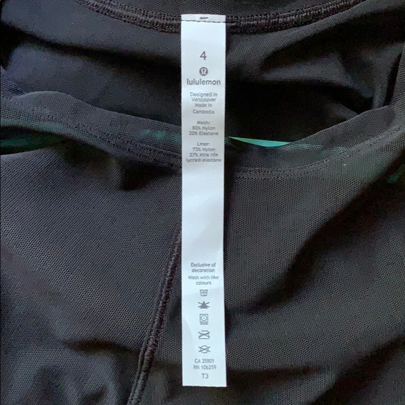 NWT Lululemon Ready To Reach Dress Black Mesh - Picture 7 of 9